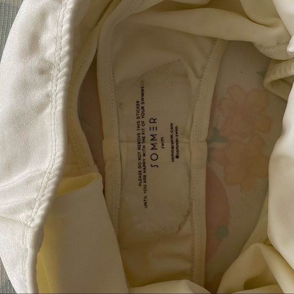 NWT Sommer Stella Shoulder One Piece Reversible Swimsuit Avorio Ivory White XS - Picture 6 of 16